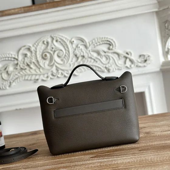 Hermes Kelly 24/24 Étain/Gray Alça superior