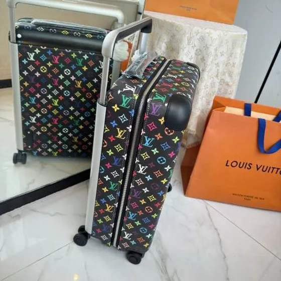 Louis Vuitton koffer Zwart Meerkleurig Monogram travel