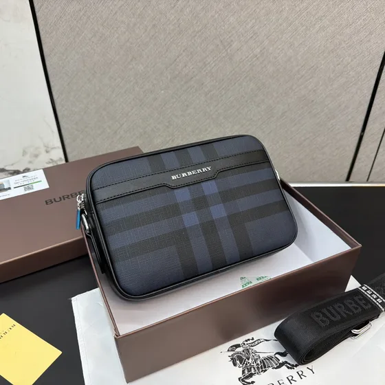 Burberry Vintage Check Crossbody-Tasche Charcoal/Schwarz Crossbody