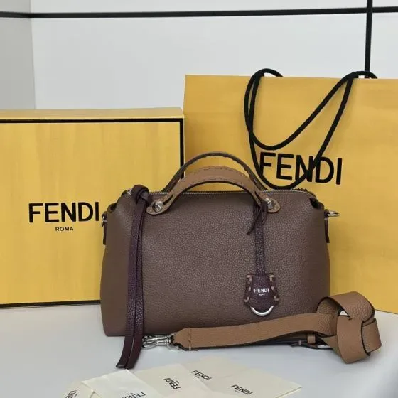 Fendi By The Way Brown Top Handle