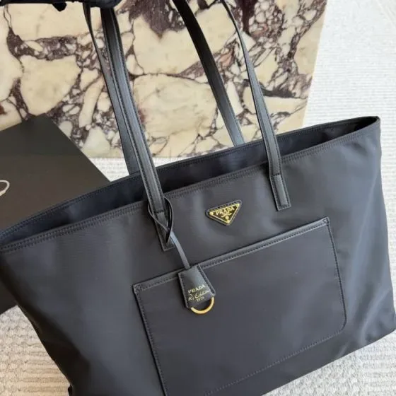 Prada Re-Nylon Tote Bag Black Tote Bag