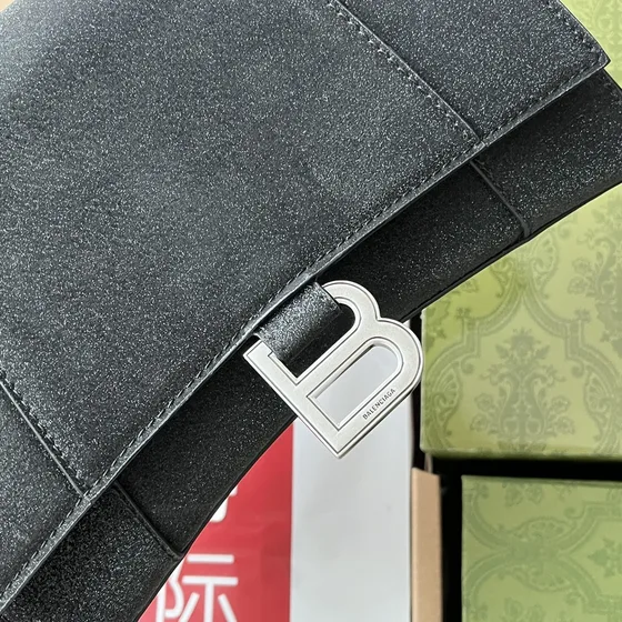 Balenciaga Long Wallet With G Buckle Black Wallet