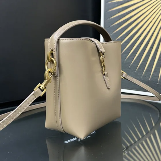 YSL Le 37 Mini Bucket Bag Dark สีครีม Crossbody