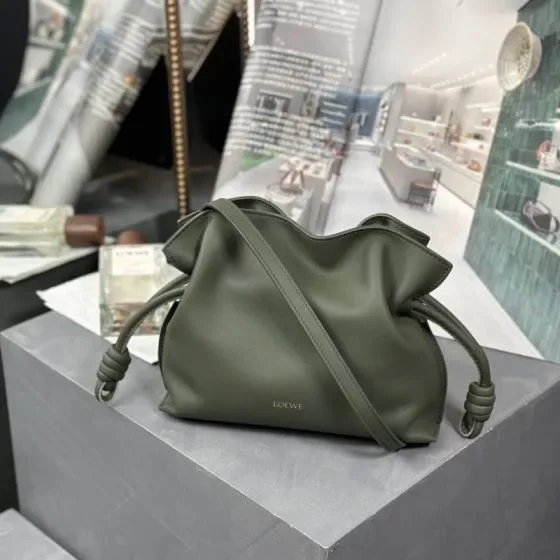 Loewe Flamenco Clutch Mini Avocado Green Clutch