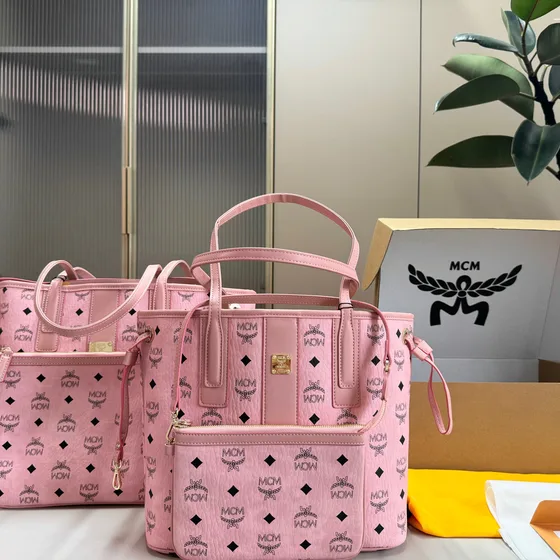 MCM Aren Visetos Shopper Tote Бежевый Сумка-шоппер