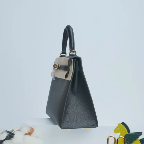 Hermes Kelly Dark Gray Top Handle