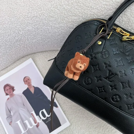 Loewe Felt Cat Charm Marrón Estuche