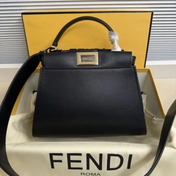 Fendi Peekaboo Black Top Handle