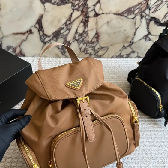 Prada Re-Nylon Small Backpack Black Backpack