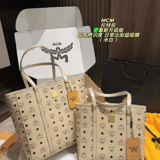 MCM Toni Visetos Tote Чёрный Сумка-шоппер