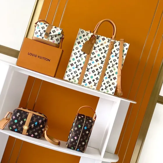 Louis Vuitton M24820 White Multicolor Monogram business