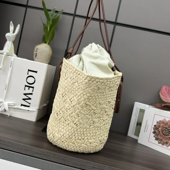Loewe Anagram Basket Bag Beige Tote Bag