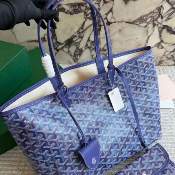 Goyard Saint Louis Purple Gradient Tote Bag