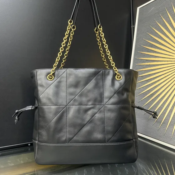 YSL Jamie Shopping Tote Svart 29cm Kass