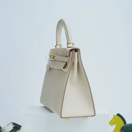 Hermes Kelly White Top Handle