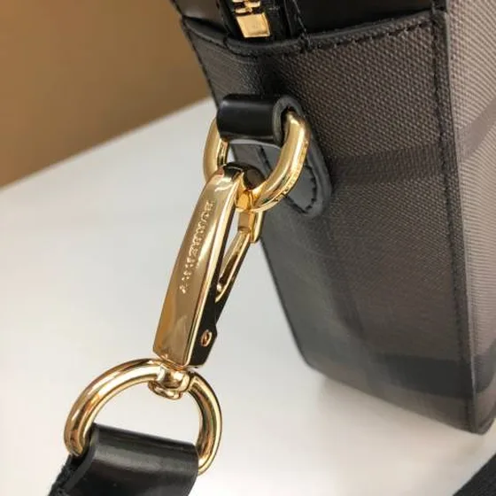 Burberry Aktentasche Schwarz Check business