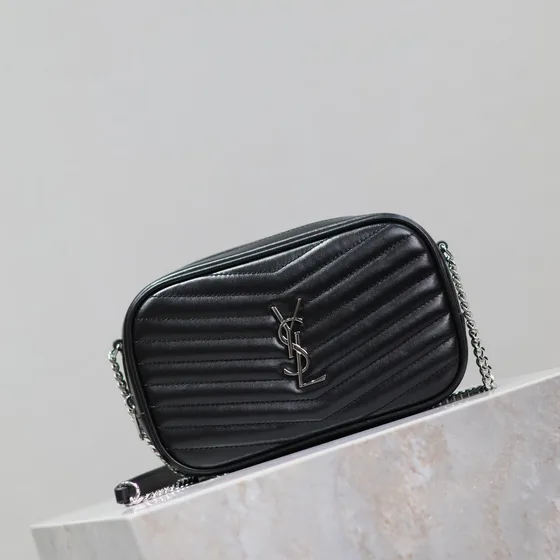 YSL Lou Camera Bag Black Crossbody