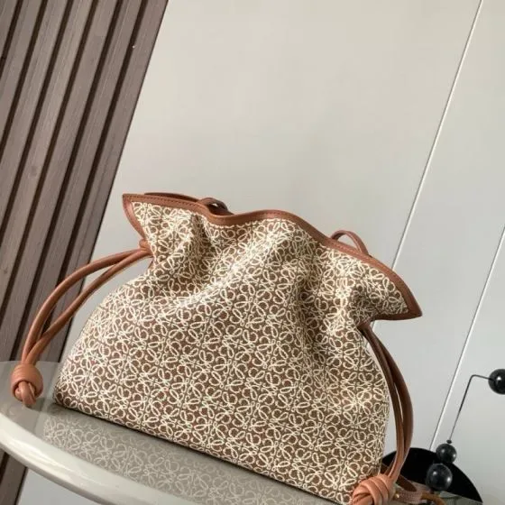 Loewe Flamenco Clutch Brown Clutch