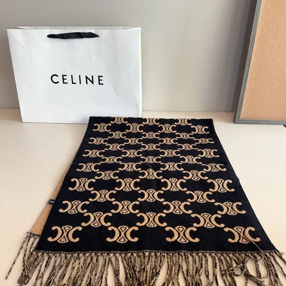 Celine Triomphe Scarf Marrom Scarf