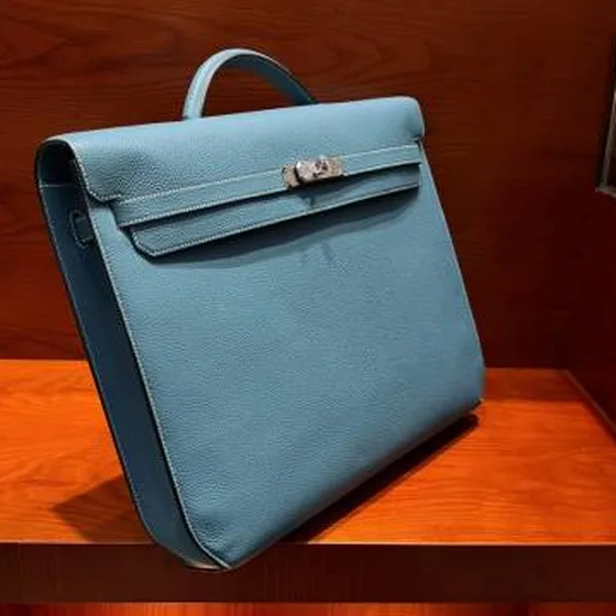 Hermes Sac a Depeches Blå business