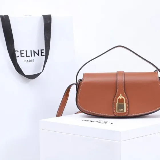 Celine Tabou Clutch Brown Shoulder Bag