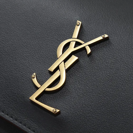YSL Solferino Medium Satchel Svart Crossbody