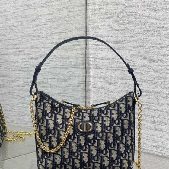 Dior 30 Montaigne C Est Hobo Bag Blue Beige Hobo