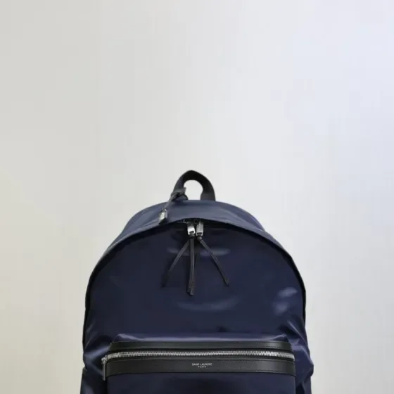 YSL City Backpack Navy Blue Backpack
