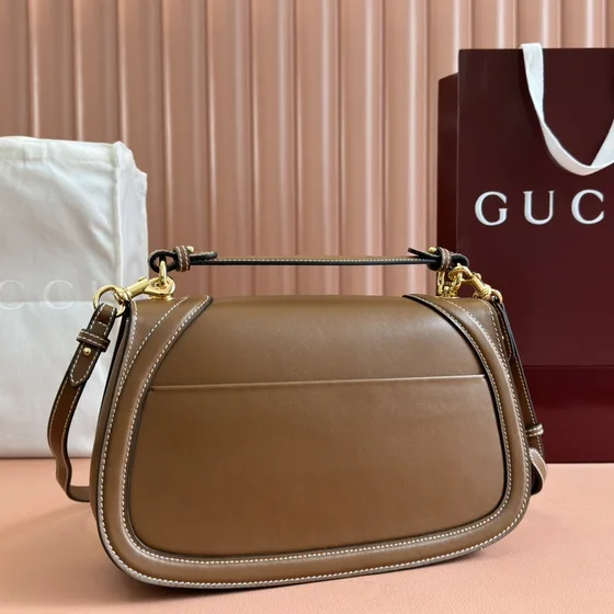Gucci Gucci Blondie Top Handle Bag Coklat Top Handle