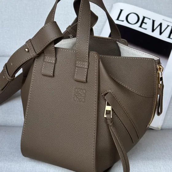 Loewe Hammock Bag Taupe Top Handle