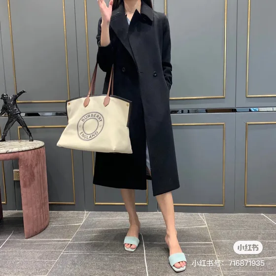 Burberry Society Tote Bege/Marrom Bolsa tote