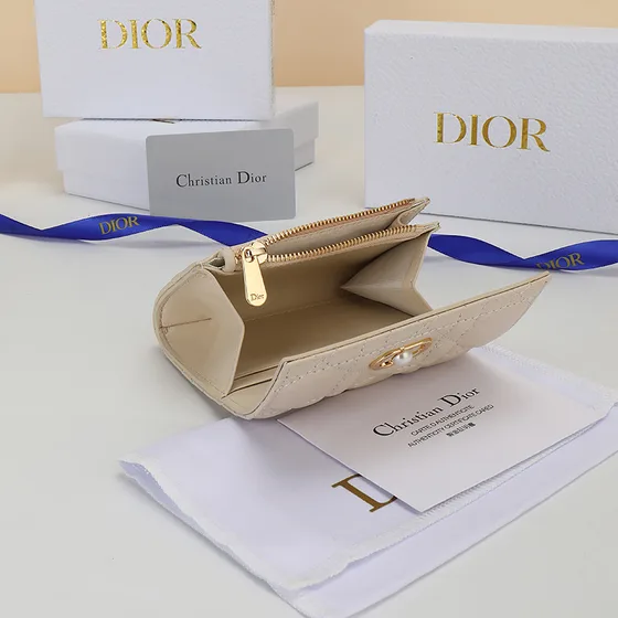 Dior Dior Jolie Mini Wallet Beige Wallet