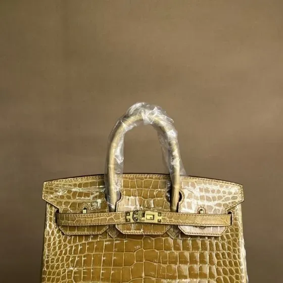 Hermes Birkin Khaki Top Handle