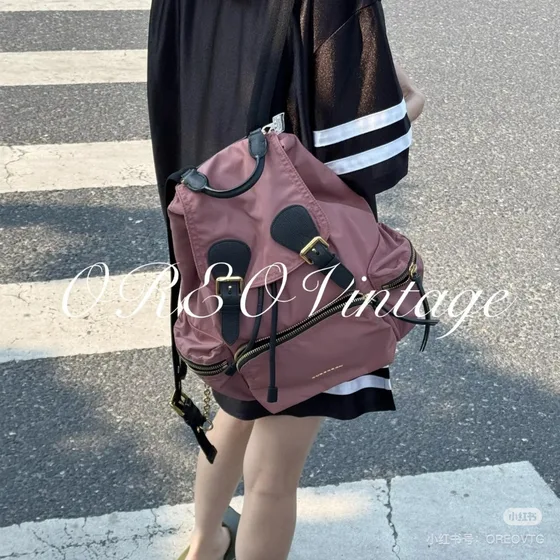 Burberry Medium Rucksack Backpack Dusty Pink Backpack