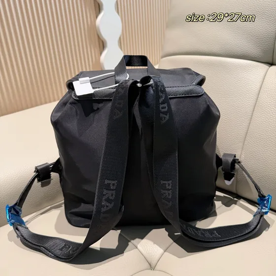 Prada Re-Nylon Medium Backpack Black 29 27cm Backpack