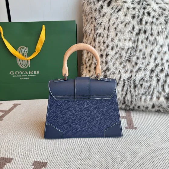 Goyard Saigon Pm Azul-marinho Azul Alça superior