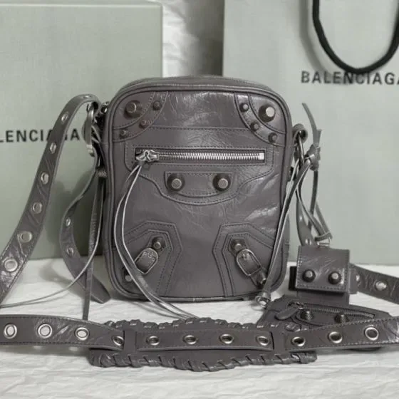 Balenciaga Le Cagole Small Crossbody Pouch Grey Crossbody