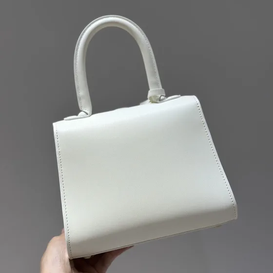 Delvaux Le Brillant Trắng Top Handle