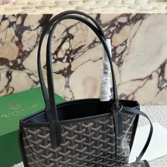 Goyard Anjou Mini Black Tote Bag