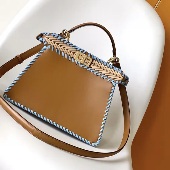 Fendi Peekaboo Iseeu Small Brown Top Handle