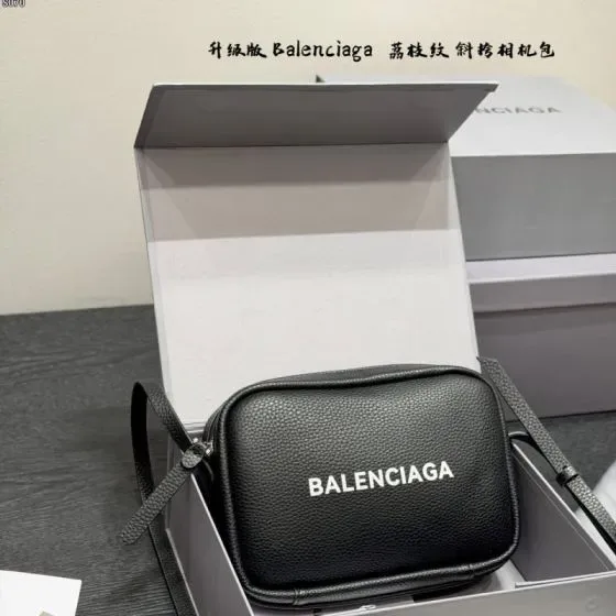 Balenciaga Camera Crossbody Bag Black Crossbody