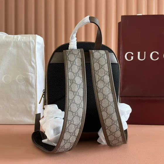 Gucci Disney X Gucci Donald Duck Gg Supreme Backpack Beige Brown Backpack