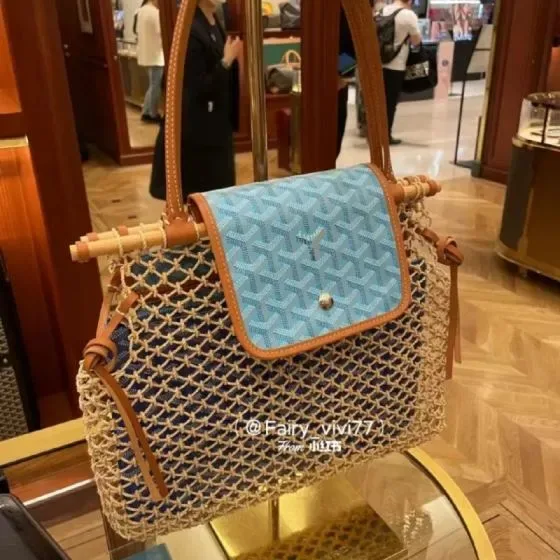 Goyard Aligre Bag Sky Blue Tote Bag
