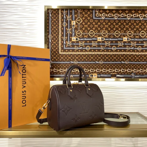 Louis Vuitton Speedy Bandoulière Noir 25cm Anse supérieure