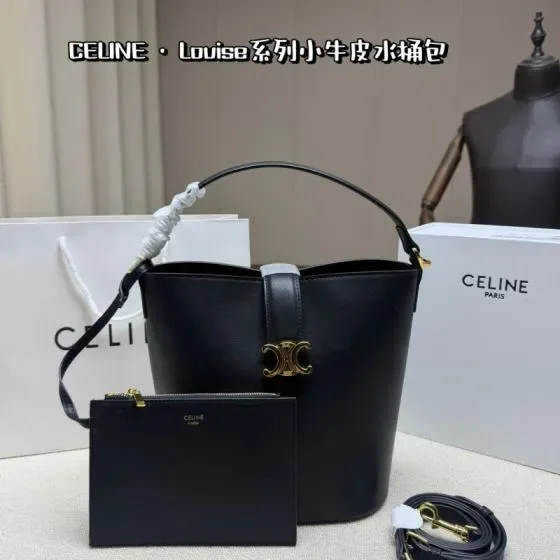 Celine Louise Black Shoulder Bag