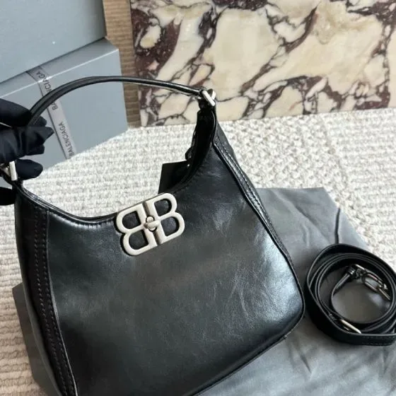 Balenciaga Bb Soft Hobo Black Hobo