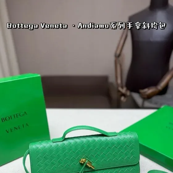 Bottega Veneta Andiamo Green Crossbody