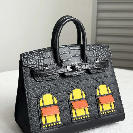 Hermes Birkin Faubourg Schwarz Henkel