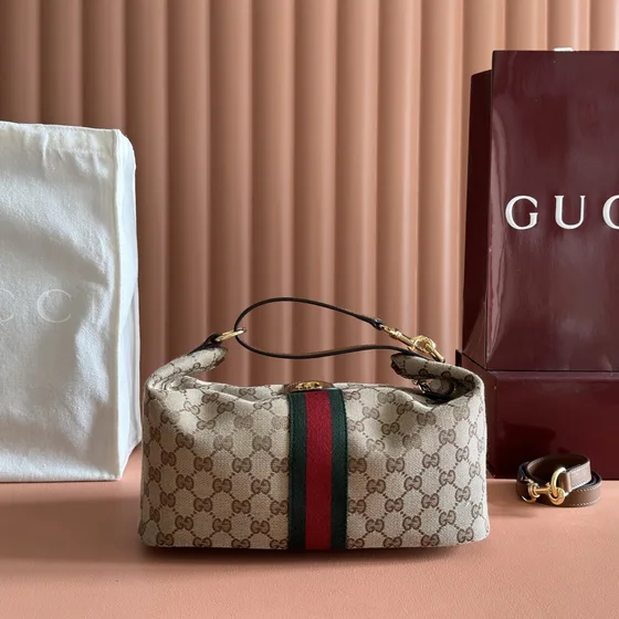 Gucci Ophidia Gg Manico Bag Beige Marrone Manico