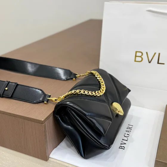 Bvlgari Serpenti Cabochon Black Crossbody
